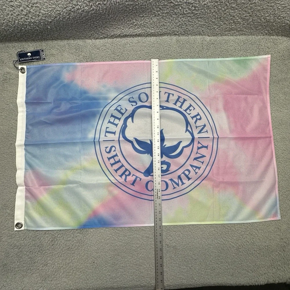 NWT Simply Southern The Southern Short Company 3'x2' Tie Dye Logo Flag 9A055-616